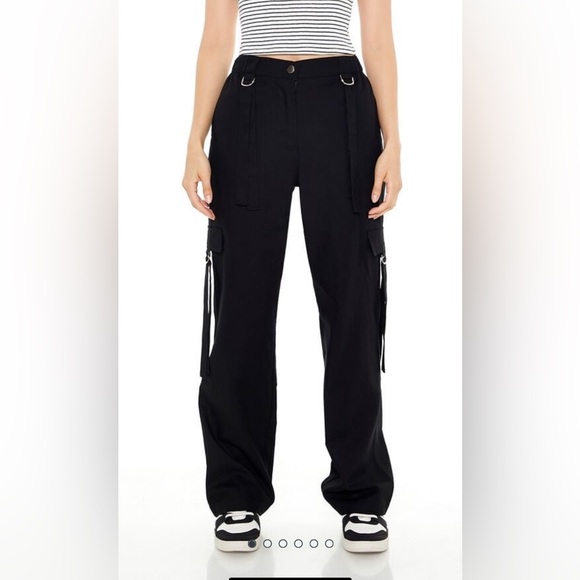 Forever 21 wide leg utility pants - Picture 1 of 3